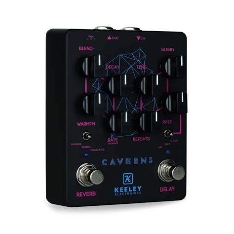 Robert Keeley Caverns V2 Delay and Reverb Pedal.
